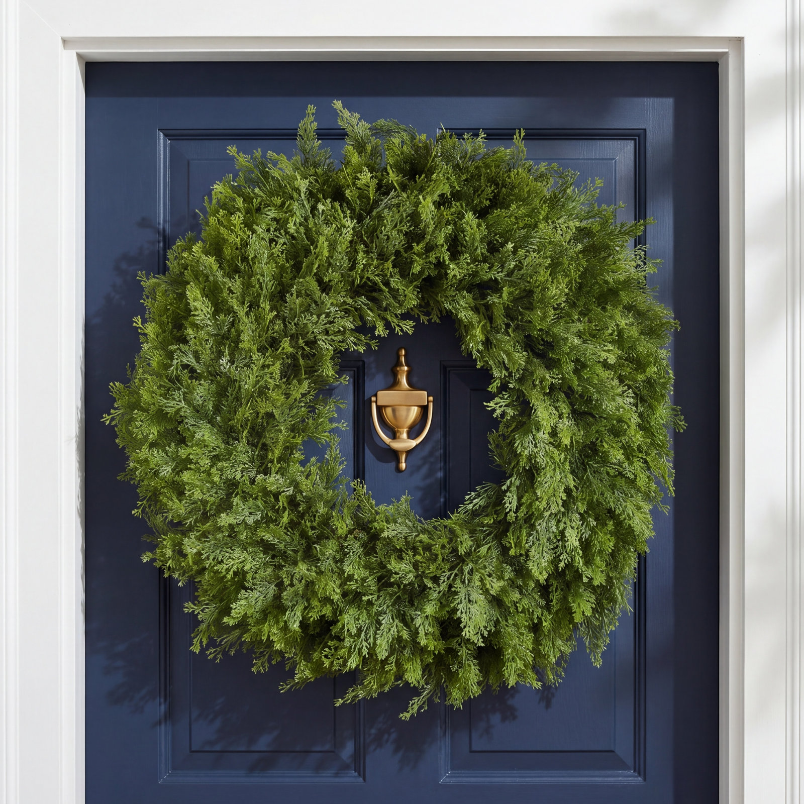 24" Arborvitae Front Door Wreath