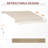 Retractable Awning, Patio Awnings, Sunshade Shelter W/ Manual Crank Handle, UV & Water-Resistant Fabric And Aluminum Frame For Deck, Balcony, Yard-111084826-111084830