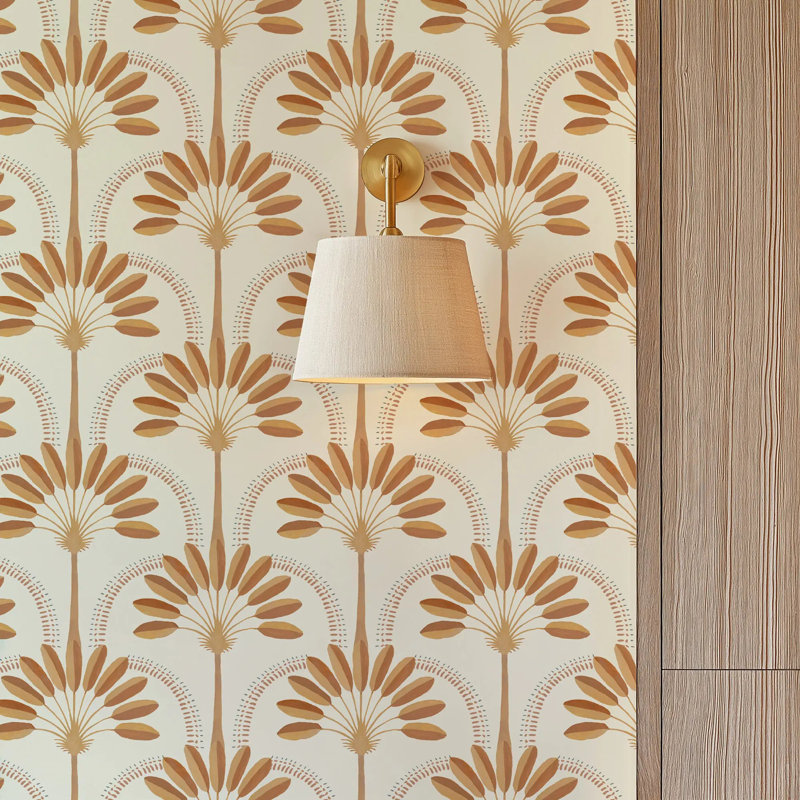 Palm Arches - Papier peint, Terracotta, Peler et coller, Self-Adhesive