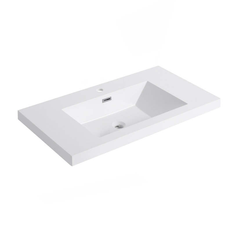 Lavabo de salle de bain en résine