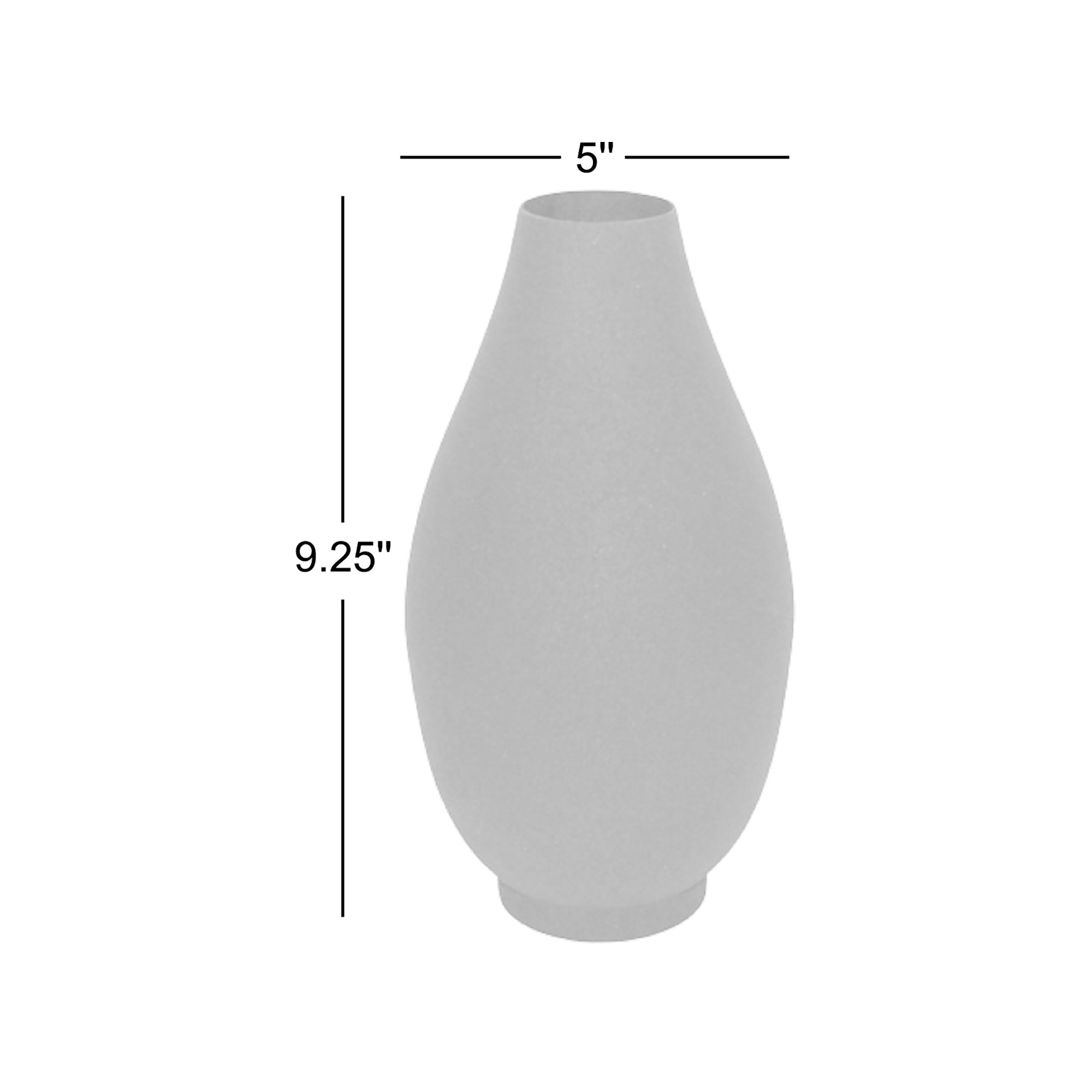 Jenny 9.25'' Aluminum Table Vase, White