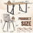 71" Modern Rectangular Dining Table Set-129575167-129575162