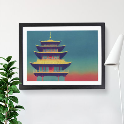 Watercolour Pagoda Vol.2 - Single Picture Frame Painting