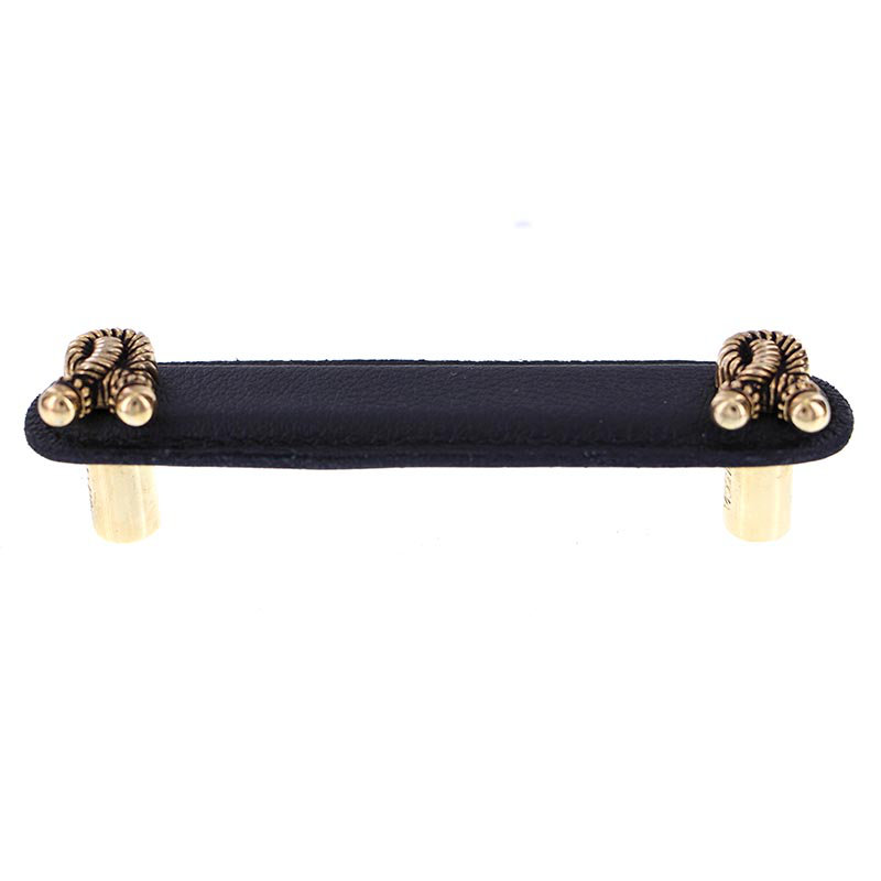 Equestre Bar / Handle Pull, Polished Gold, 4"