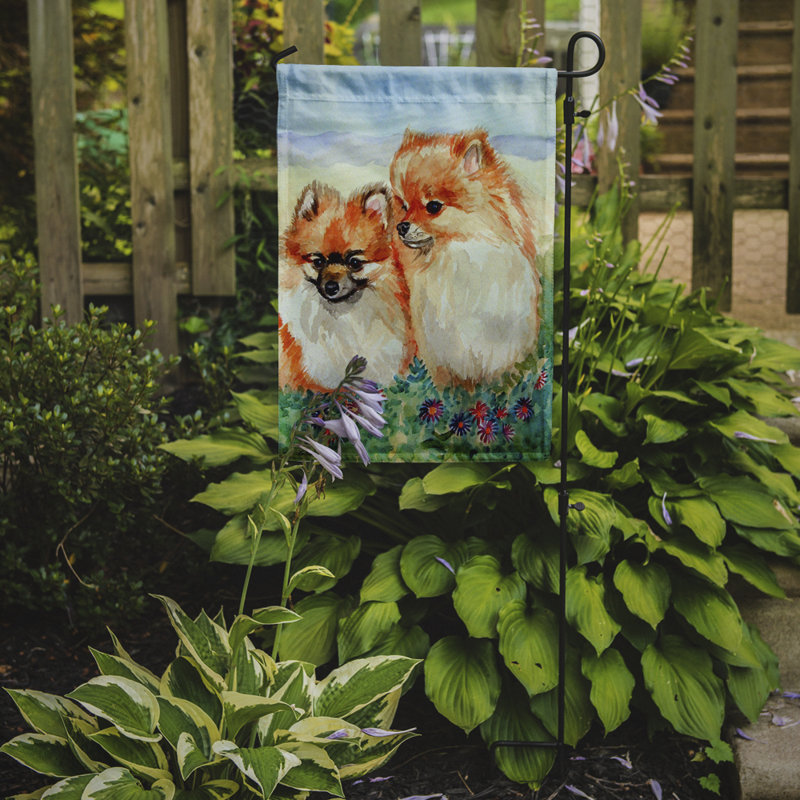 Drapeau de jardin à 2 côtés poméranie