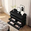 Armoire de chambre à coucher 8, noir - Vaste espace pour organiser des articles Commode moderne avec 8 tiroirs Capacité de poids raisonnable pour une utilisation quotidienne-1165950038