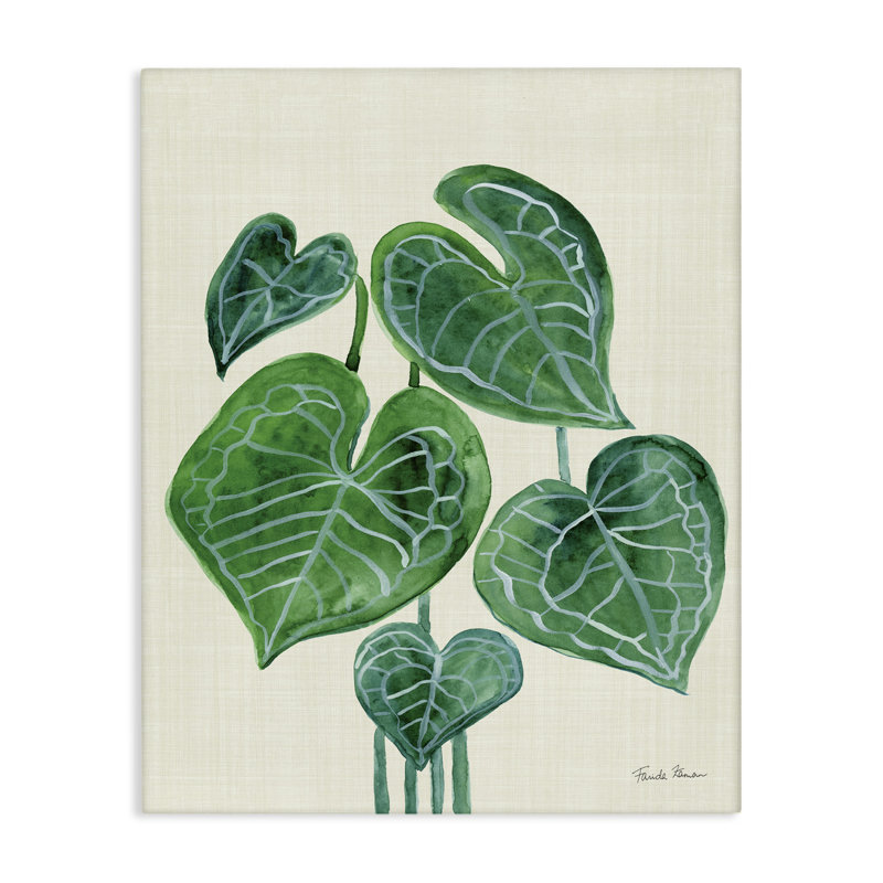 «Tropical Leaf Bundle», art mural sur toile par Farida Zaman, H 30 po x l 24 po