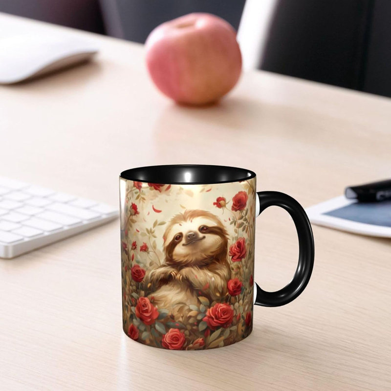 Sloth Coffee Mug 11 Oz Funny Ceramic Tea Cup Novelty Mugs with Handle for Office Home