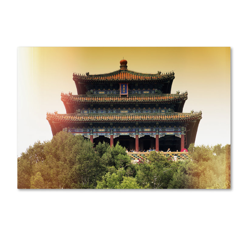 "Lights Temple" by Philippe Hugonnard Photographic Print on Wrapped Canvas, 30" H x 47" W x 2" D