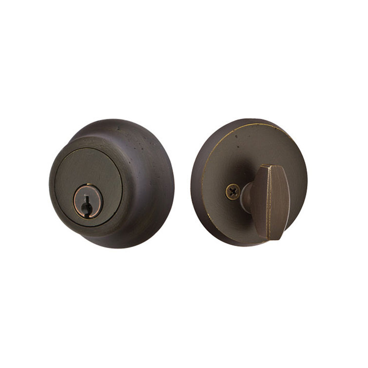 Emtek Single Cylinder Keyed Deadbolt w/ Regular Rosette