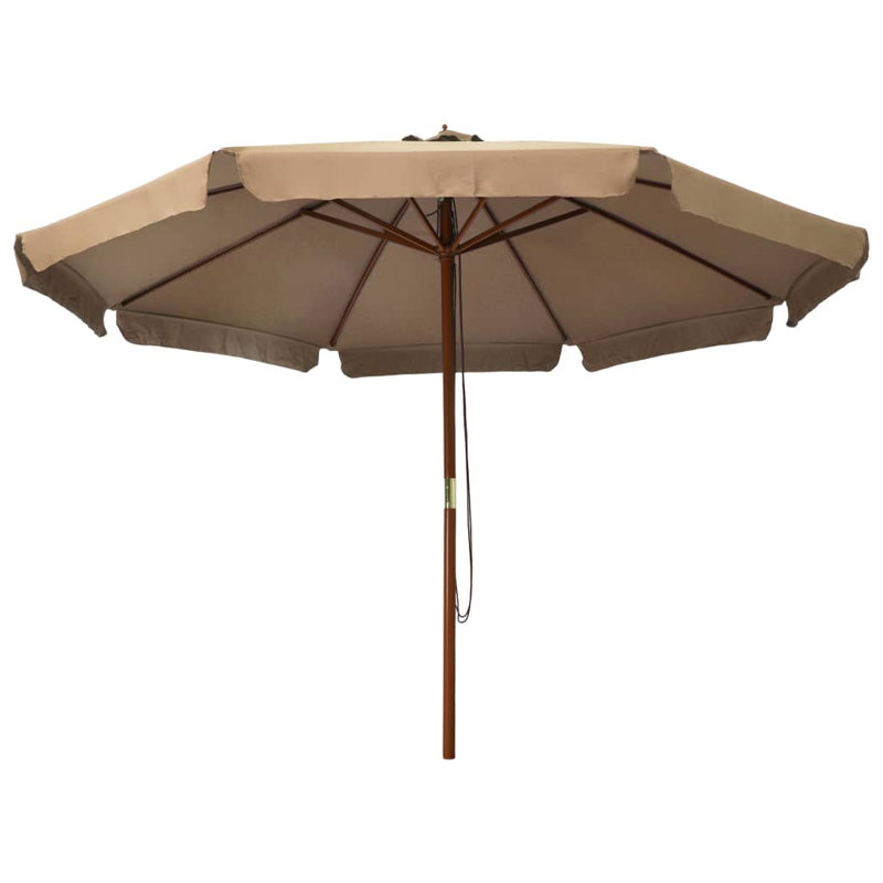 Parasol de plage Beffrey, Taupe