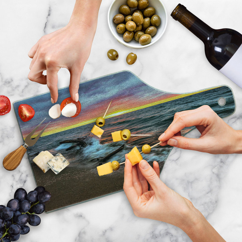 Planche à découper en verre trempé Ambesonne