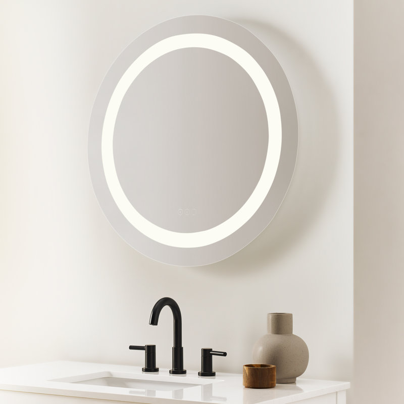 Miroir rond Mera 30x30 de Génération Éclairage , 30 po x 30 po