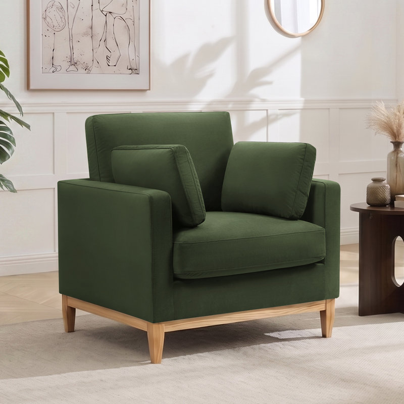 Fauteuil d'appoint Ombra, Vert trèfle