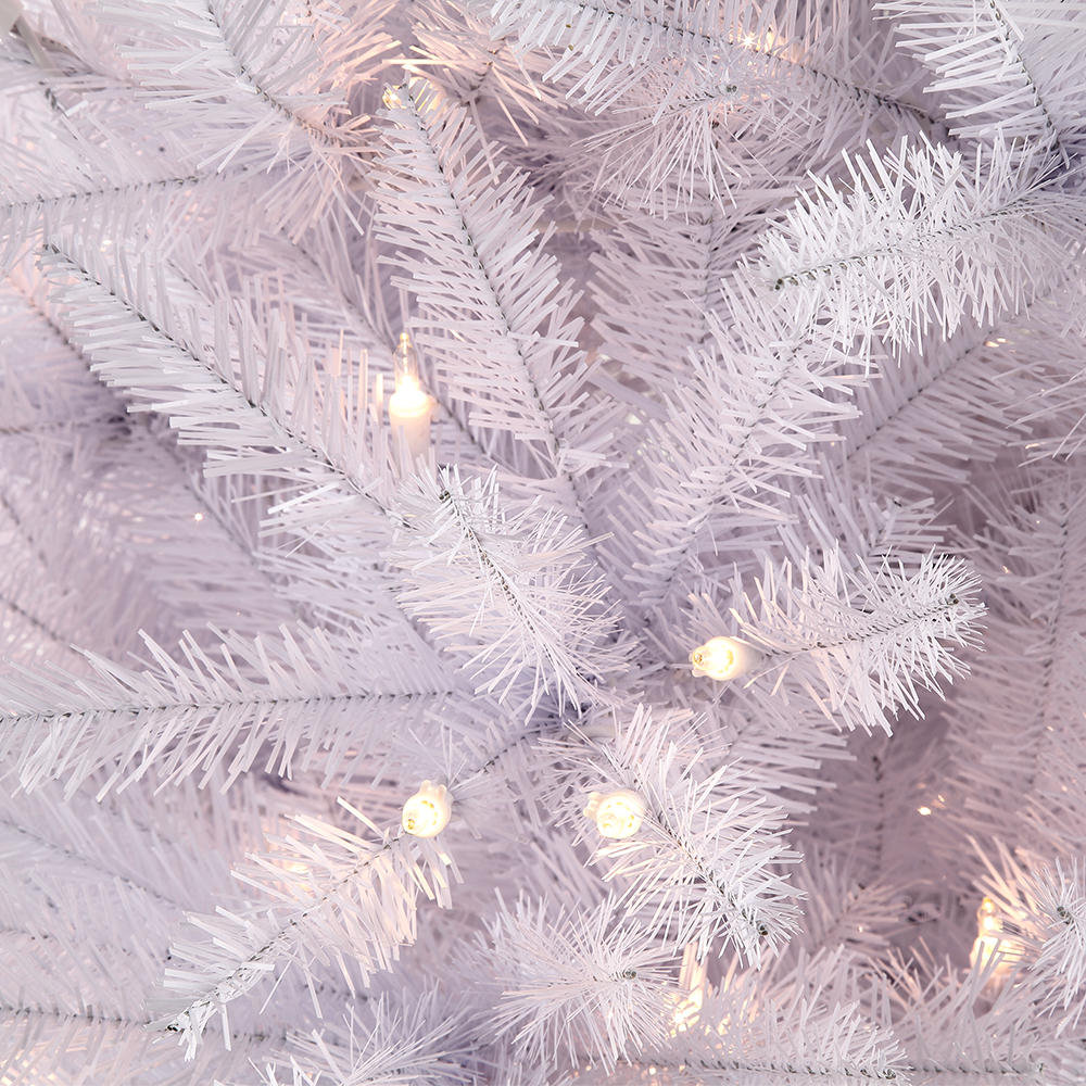 Hattaway Lighted Artificial Christmas Tree, 4.5' H