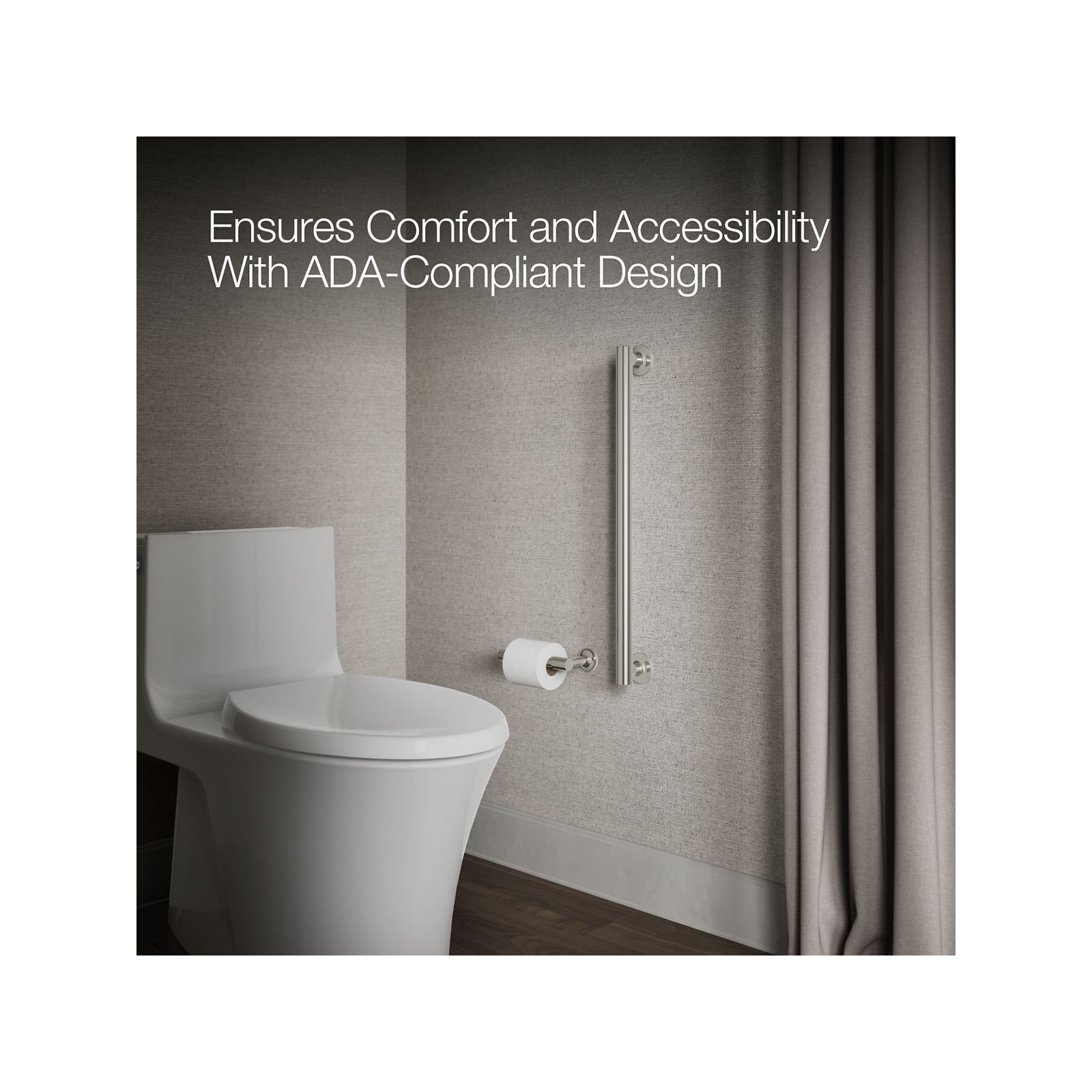 Purist Grab Bar, Vibrant Polished Nickel, 24"W