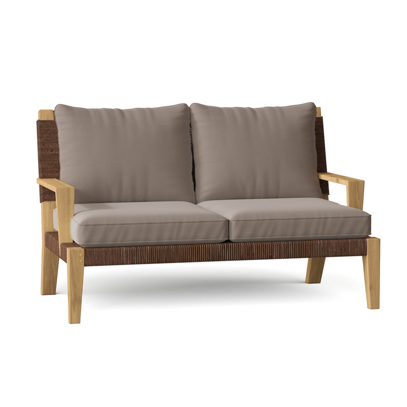 Hadley Outdoor 2 - Seat Loveseat, Ash, Hadley Hemp