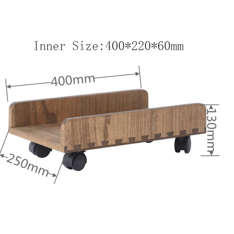 13cm H x 25cm W CPU Holder, Brown