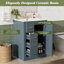 Meuble-lavabo moderne avec panneau de rangement en bois et bois aggloméré 24 po