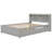 Full Bed With Trundle,Bookcase,Grey