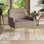 Chaise d'appoint moderne avec dossier incurvé et pieds en métal pour le salon