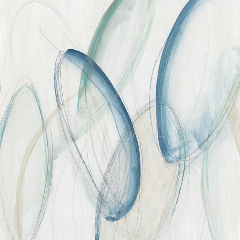 «Discus I» par June Erica Vess - peinture sur toile tendue, H 12 po x l 12 po x P 1,25 po