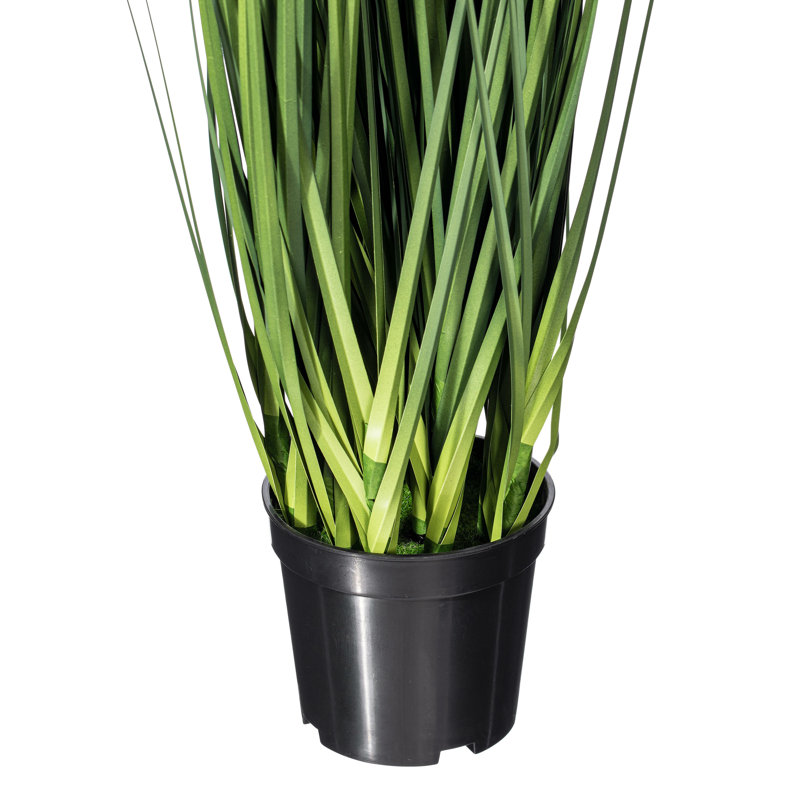 Herbe verte artificielle en pot, H 24 po x l 12 po x P 12 po