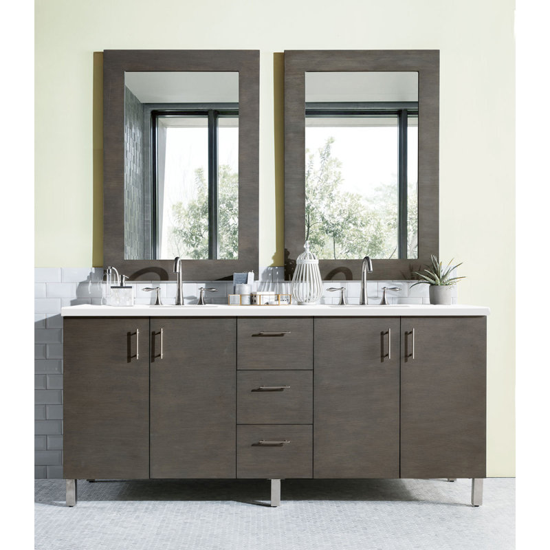 Dodie 72'' W Double Vanity, Silver Oak, MCRW8044