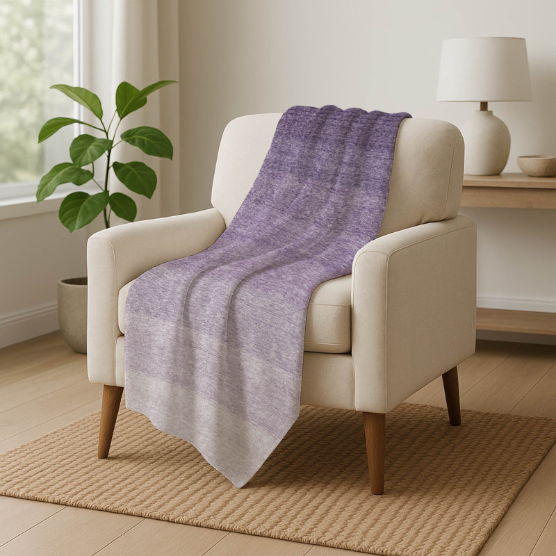 Jeté dégradé Addison Sherpa ASB928, Mauve, Dégradé