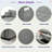 3 In 1 Convertible Sleeper Sofa Bed With Reclining Backrest, Pillows And Side Pockets-1096846721
