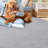 Khyrie Solid Color Machine Woven Shag Faux Fur Area Rug in Light Gray-1137823450