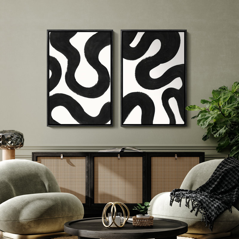 Art mural encadré, rétro, antique et classique pour chambre à coucher - 24 po x 36 po, H 36 po x l 24 po, Noir