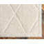 Tapis blanc os à poil long Lattice-40282198