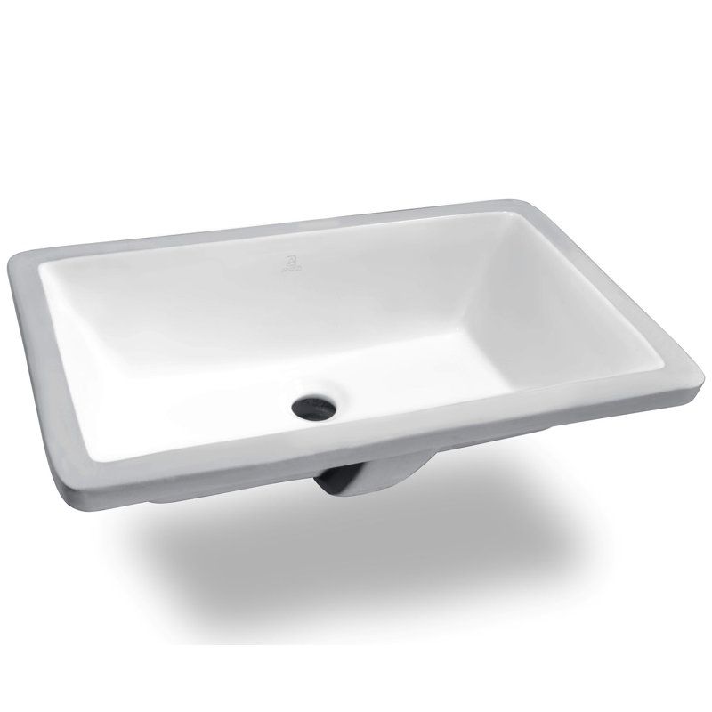 Rhodes Series 21'' White Ceramic Undermount Sink Basin