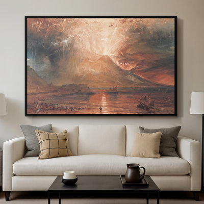 Vesuvius in Eruption, c. 1817-J.M.W. Turner-Framed Gallery Wrapped Canvas