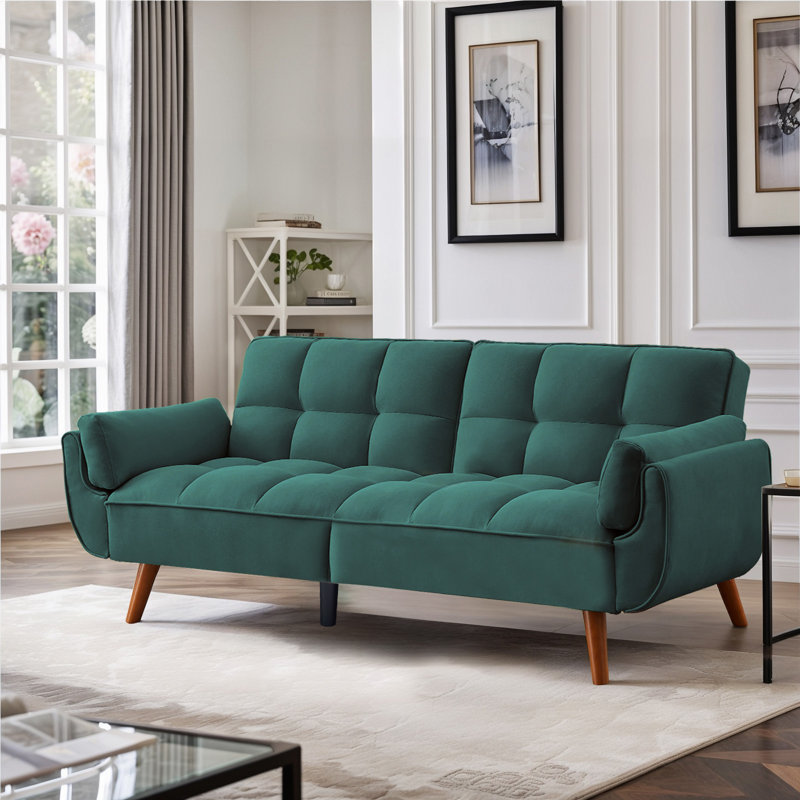 Tarantino futon sofa bed, Lin vert