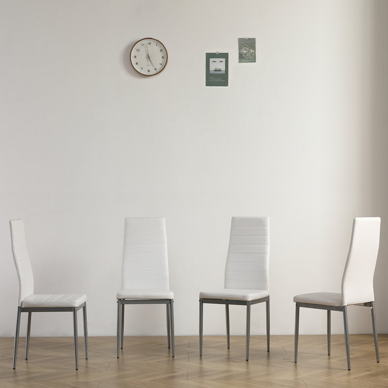 Jance 4 - Person Glass Top Four Leg Dining Set