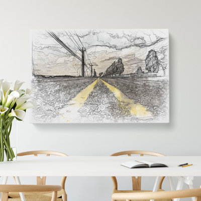 The Open Road Vol.4 Sketch - Wrapped Canvas