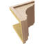 Cèdre Bryant, grain de bois brut TimberThane Corbel, apprêté brun clair-88289332
