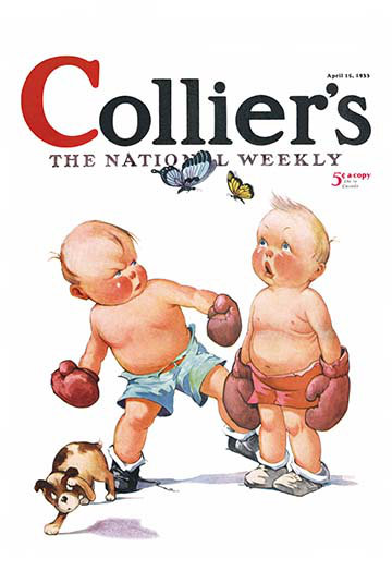 Vous poinçonz comme un bébé par colliers rétro, H 42 po x l 28 po x P 1,5 po