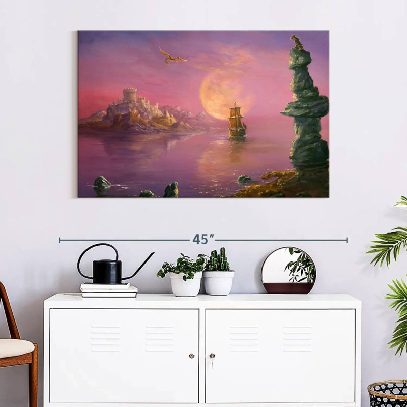 Kelan Moonlit Fantasy Land, 26" H x 39" W
