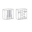 Aristocles 4 Door Manufactured Wood Wardrobe-1030287268