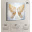«Elegant Angel Wings», art mural élégant en or blanc par Art Remedy-104628374-104628389