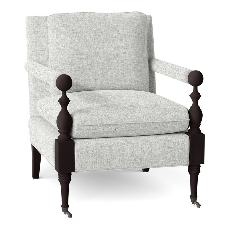 Leslie Armchair, 3157 Alabaster, Espresso