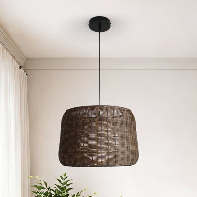 1 - Light Brown Dome Pendant