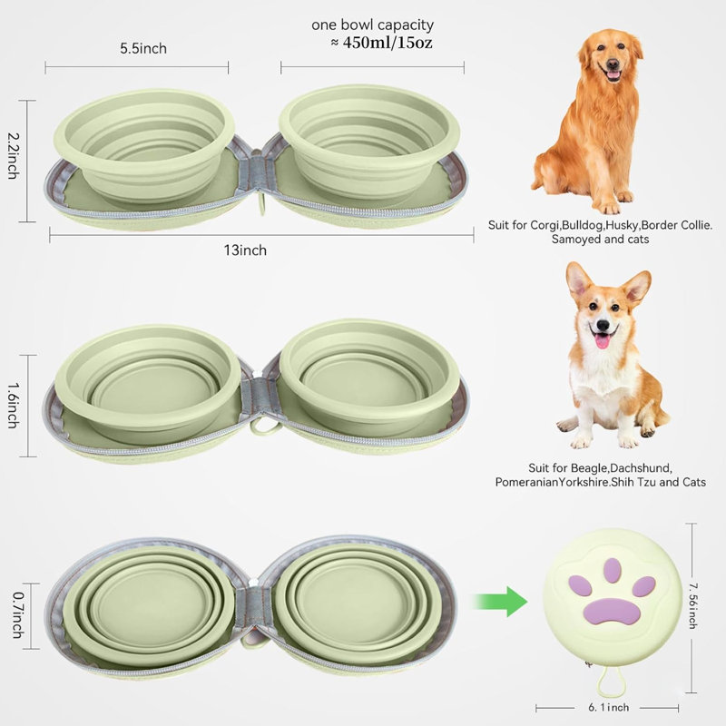 Bols en silicone pour chien