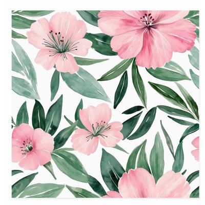 Impression florale sans cadre