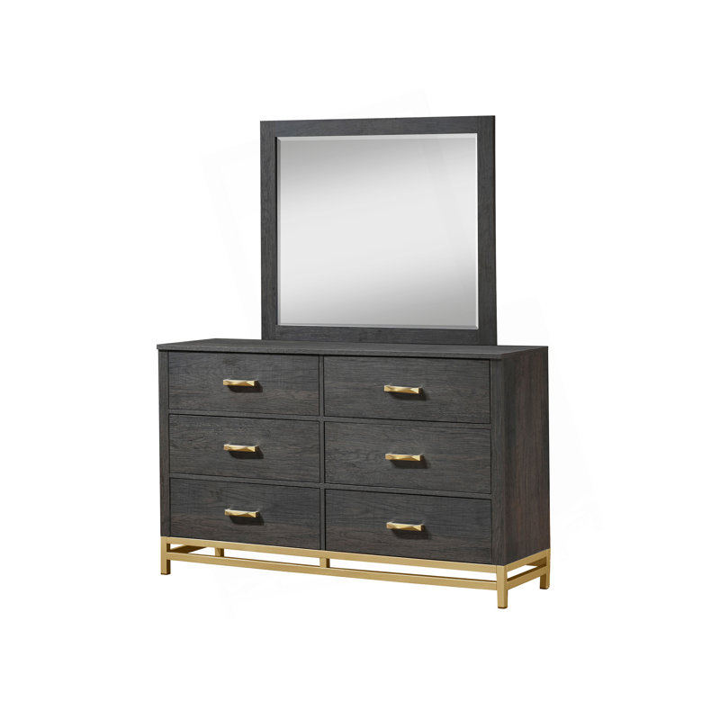 Commode de rangement contemporaine 1 pièce avec poignée en métal