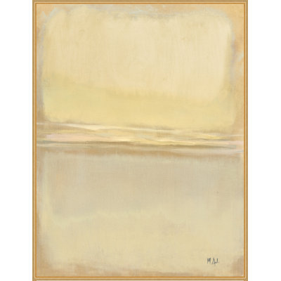 Golden View 1' Framed Print on Canvas