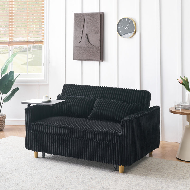Adaptateur de table en velours côtelé noir avec pupitre et support pour musicien, Noir